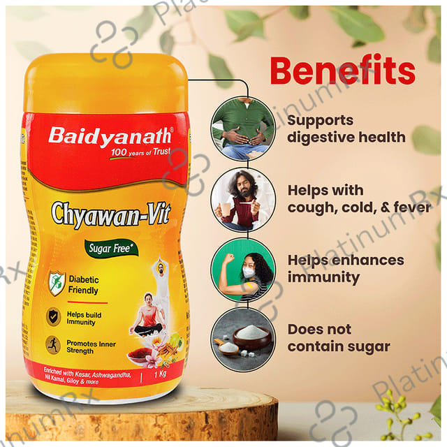 Baidyanath Noida Chyawan Vit Sugarfree Chyawanprash 1kg