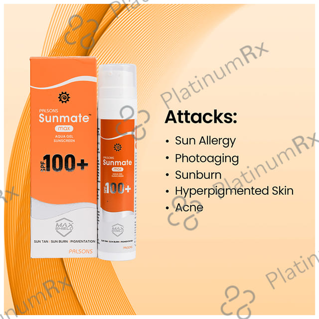 Sunmate Max Aqua Sunscreen SPF 100+ Gel 50gm