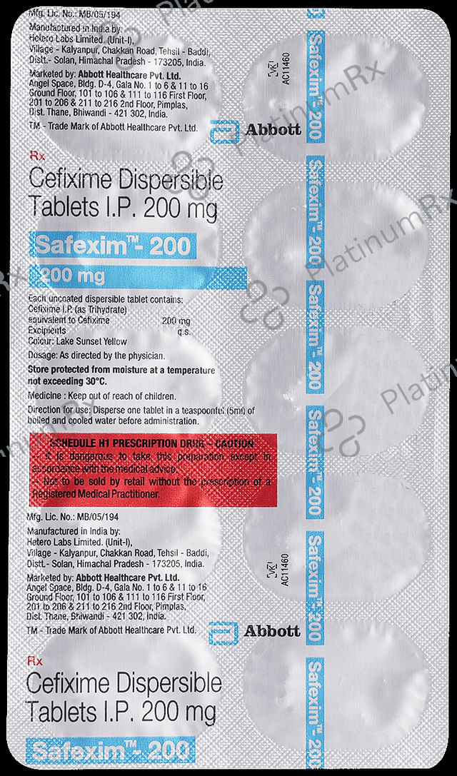 Safexim 200 Tablet DT