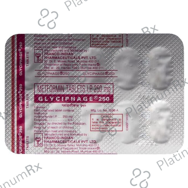 Glyciphage 250mg Tablet 10s