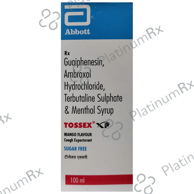 Tossex XP Expectorant Mango Sugar Free Syrup 100ml