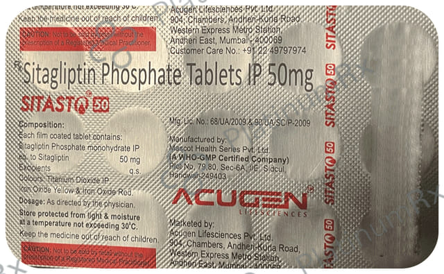 Sitasto 50mgTablet 15s