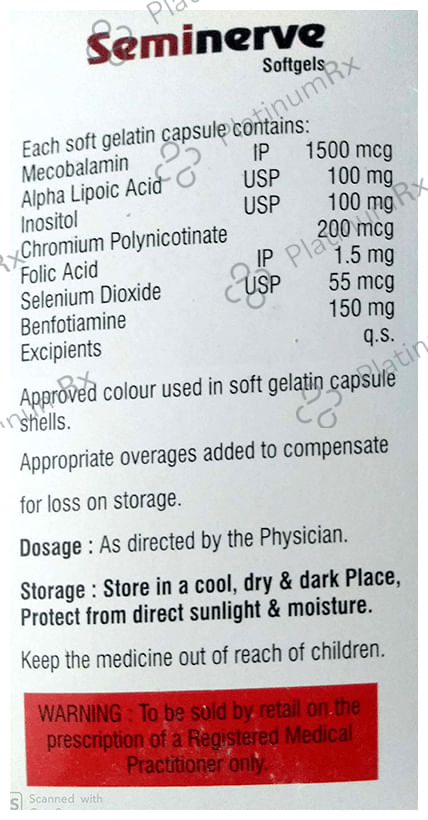 Seminerve Softgel Capsule