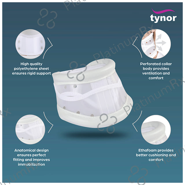 Tynor B03 Cervical Collar Hard Adjustable Small