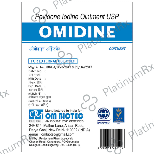 Omidine Ointment 15 Ointment