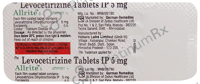 Allrite 5mg Tablet 10s