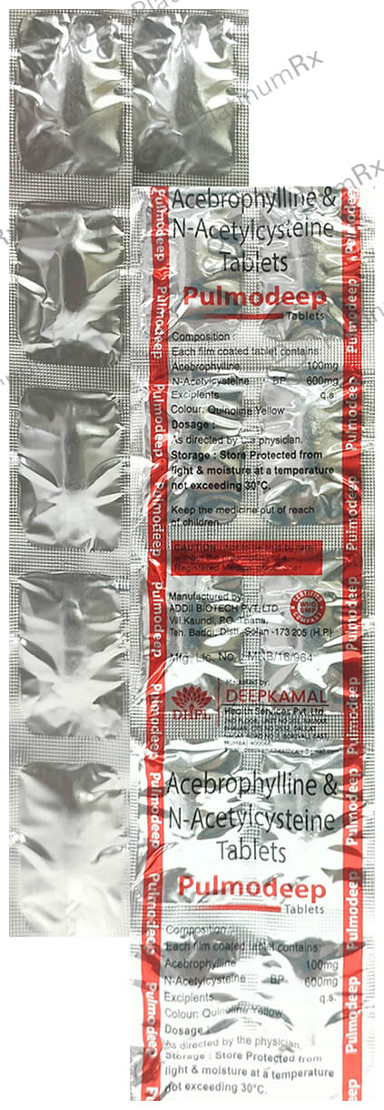 Pulmodeep 100mg/600mg Tablet