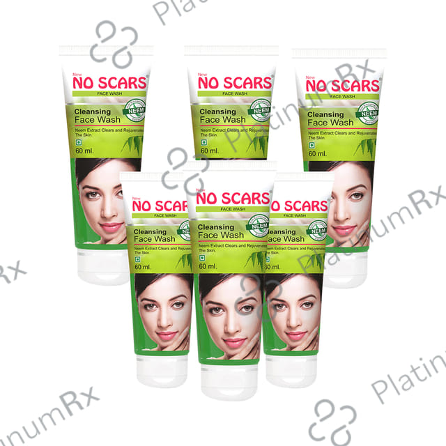 NO Scars Cleansing Face Wash with Eminence of Neem Extract 6 Tubes