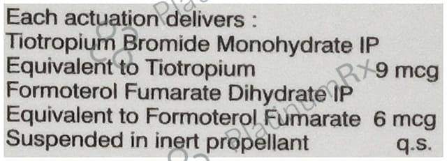 Tioform 6/9mcg Inhaler 120MDI