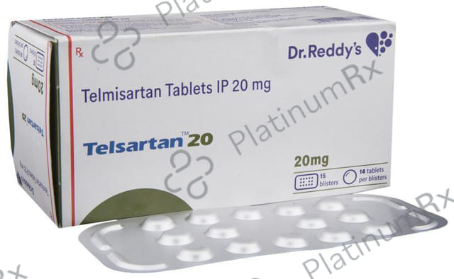 Telsartan 20mg Tablet 14s