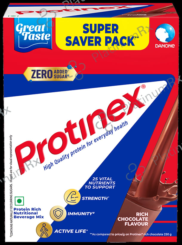 Protinex Protein Powder - Nutritional Drink for Immunity & Strength - Zero Added Sugar - Flavour Rich Chocolate