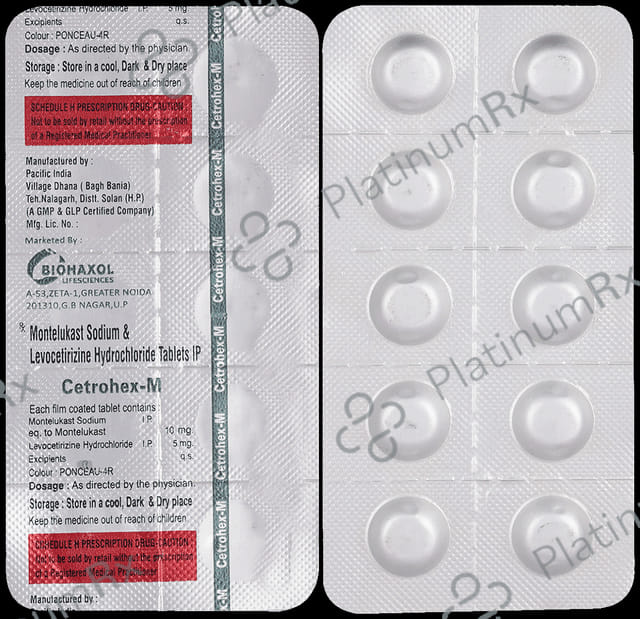 Cetrohex M 5mg/10mg Tablet