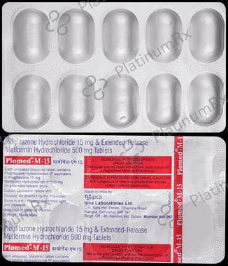 Piomed M 500/15mg Tablet ER 10s