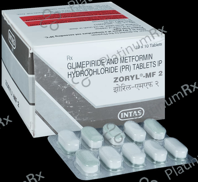 Zoryl MF 2/850mg Tablet PR 10s