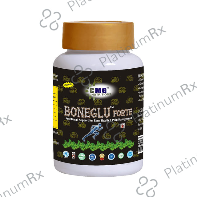 CMG Nutritions Boneglu Forte Capsule Nutritional Support for Bone Health & Pain Management