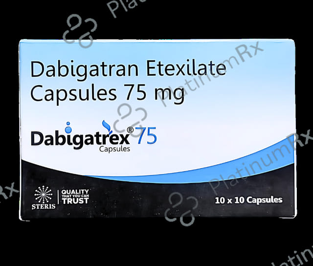 Dabigatrex 75mg Capsule 10s
