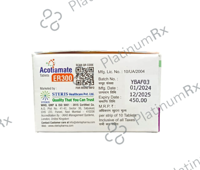 Acotiamate 300mg Tablet ER 10s
