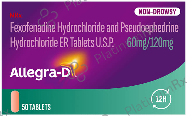 Allegra D 60/120mg Tablet 10s