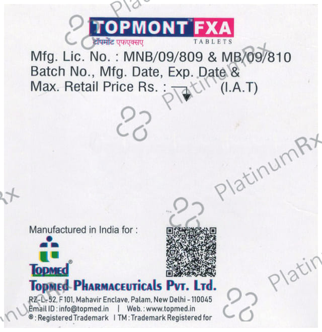 Topmont FXA Tablet SR 10s