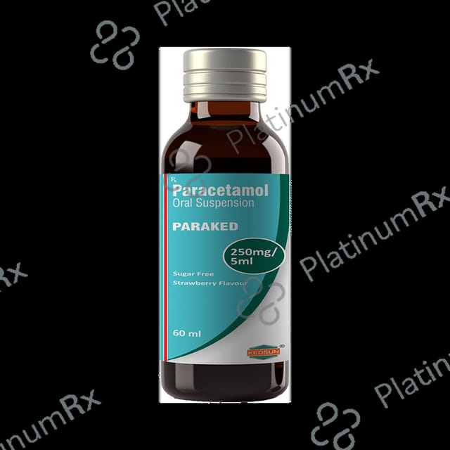 Paraked Oral Suspension Strawberry Sugar Free