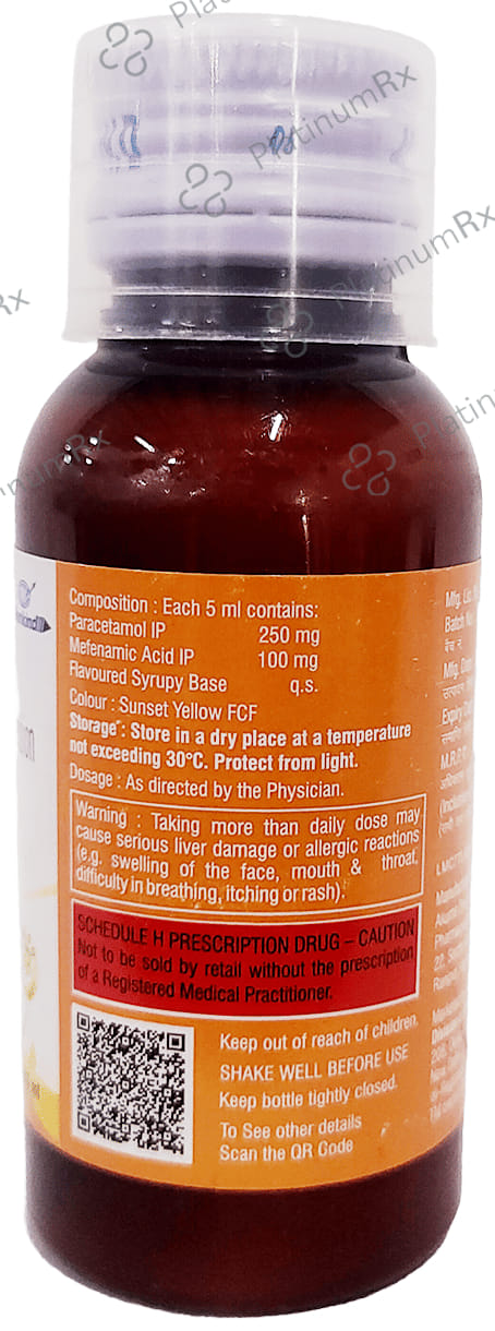 Mefkind DS 100/250mg Suspension 60ml