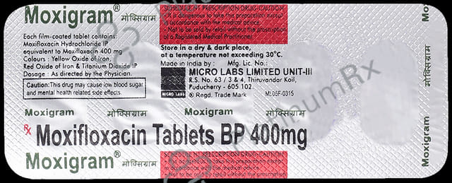 Moxigram 400mg Tablet 5s