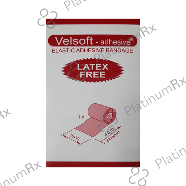 Velsoft Elastic Adhesive Bandage 10cm x 4m