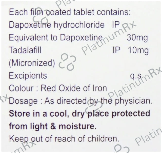 Tadox DP 10mg/30mg Tablet