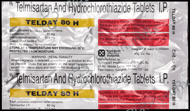 Telday 80 H 12.5/80mg Tablet 10s