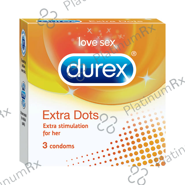Durex Extra Dots Condom 3s