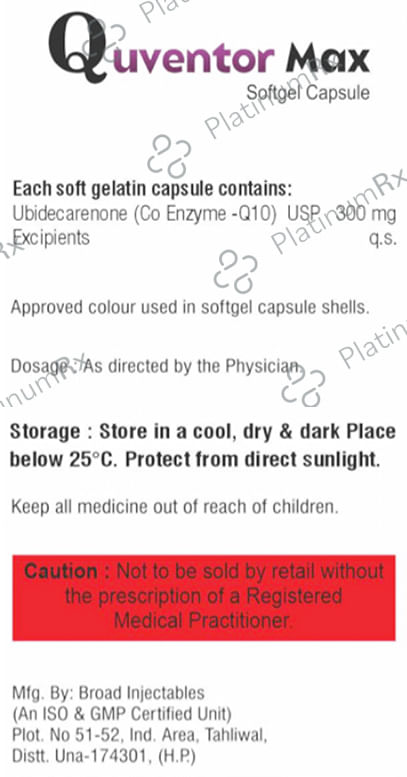 Quventor Max Softgel Capsule