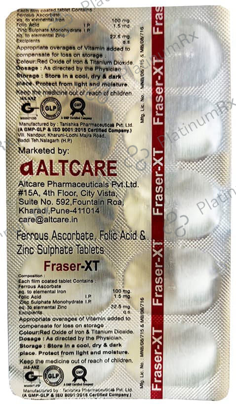 Fraser XT Tablet 10s