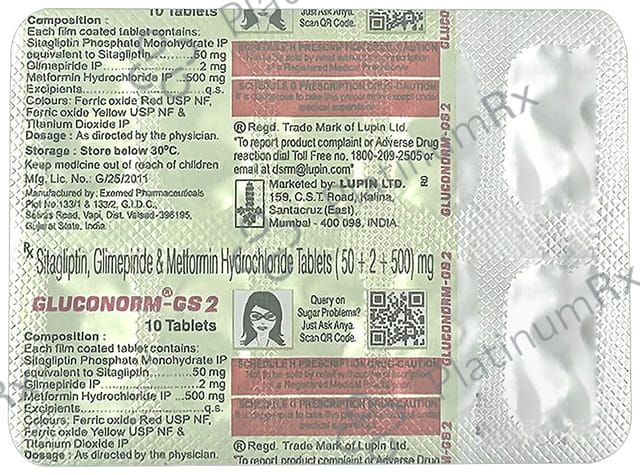 Gluconorm Gs 2 Tablet 10s