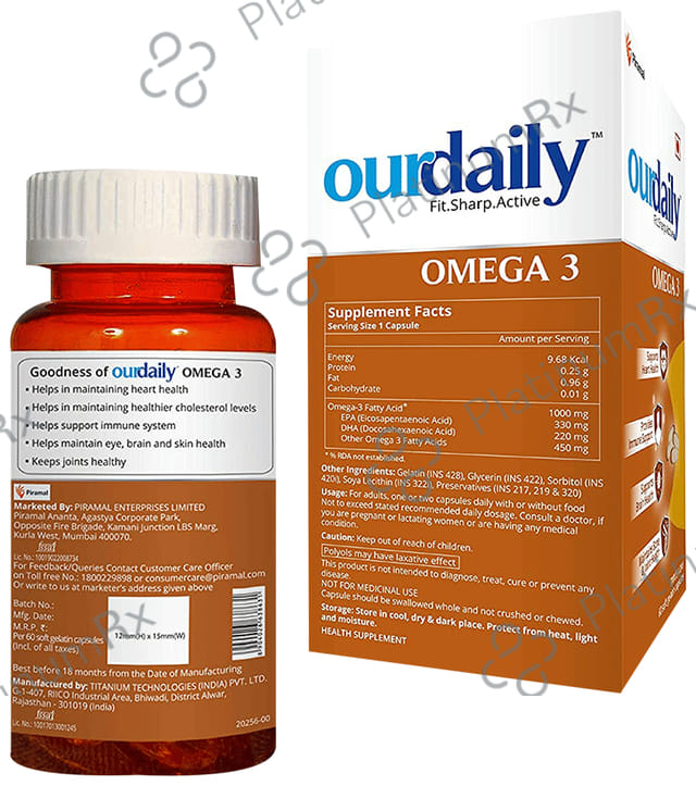 OurDaily Omega 3 Soft Gelatin Capsule 60s