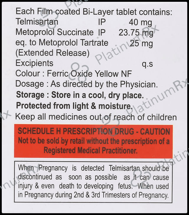 Telzox M 40mg/25mg Tablet ER