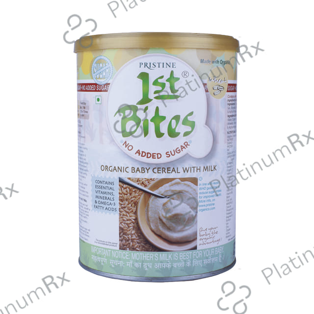 Pristine 1st Bites No Added Sugar (6 Months - 24 Months) Baby Cereal with Milk Wheat