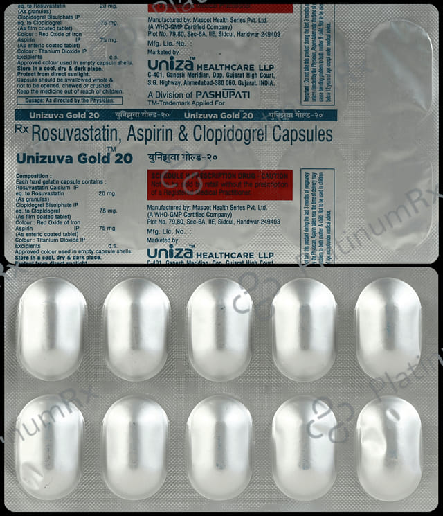 Unizuva Gold 75mg/20mg/75mg Capsule