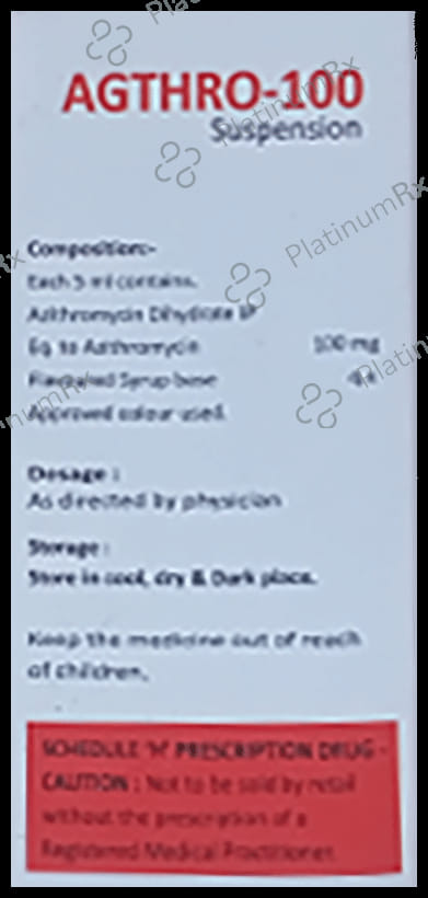 Agthro 100mg Oral Suspension 15ml