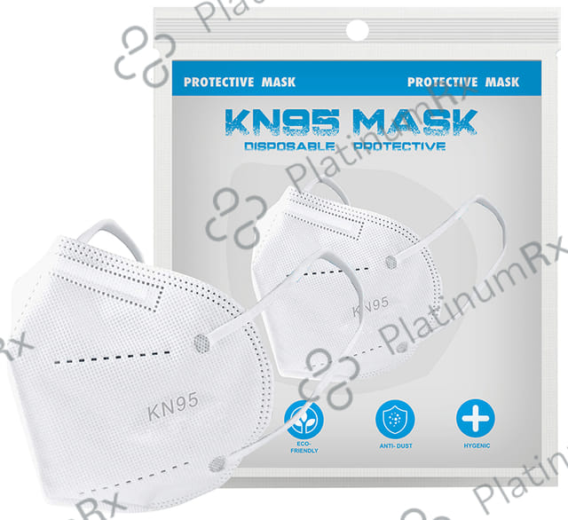 Care View Medohealthy KN95 Disposable Protective Face Mask with Head Mask Extender and Five Layer Protection White 50 masks