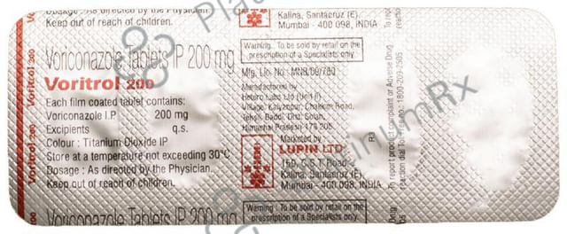 Voritrol 200mg Tablet 4s