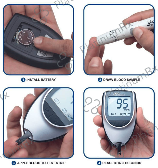 Dr Morepen BG 03 Gluco One Glucose Monitoring System Glucometer 1s