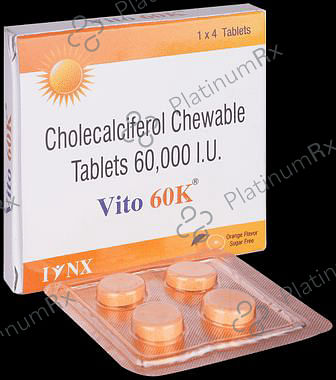 Vito 60K Chewable Tablet Orange Sugar Free