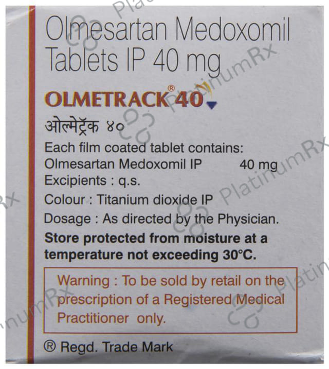 Olmetrack 40mg Tablet 10s