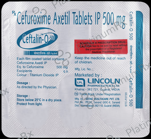 Ceftalin O 500mg Tablet 6s