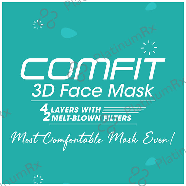 Romsons Gs-6146 Comfit 3D Face Mask (25 Each) Grey 4 units