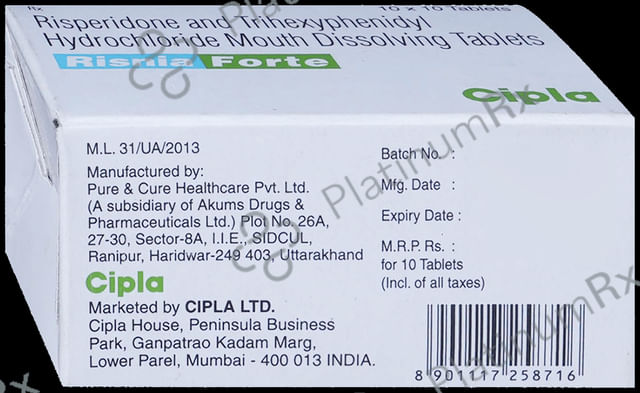 Risnia Forte 4mg/2mg Tablet