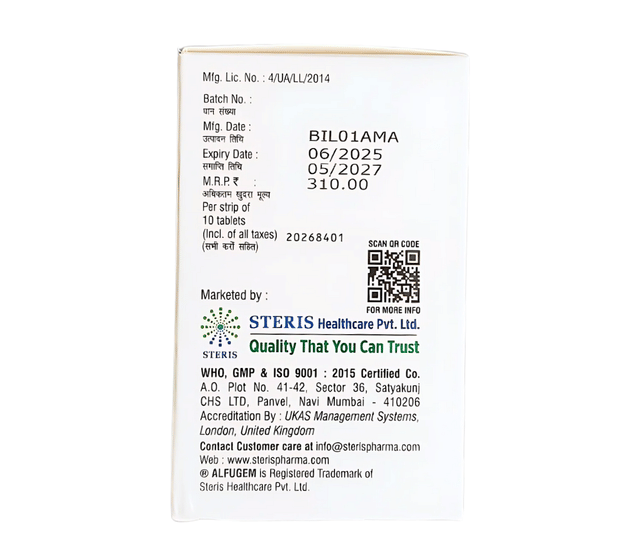 Alfugem T 2.5/10mg Tablet 10s