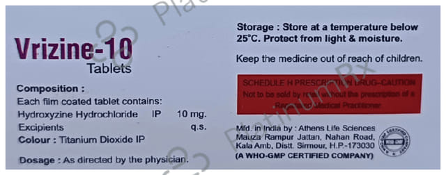 Vrizine 10 Tablet