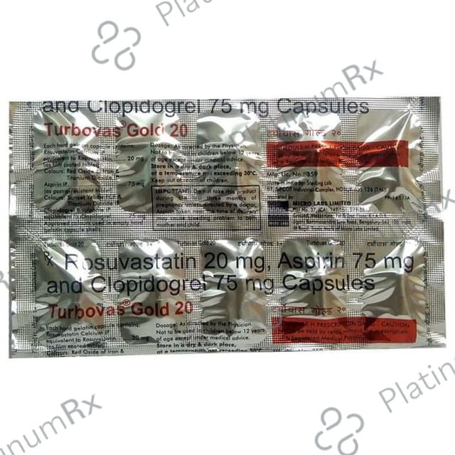 Turbovas Gold 20/75/75mg Capsule 10s