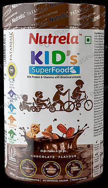 Patanjali Nutrela Kid's Superfood with Protein & Vitamins - Flavour Powder Chocolate